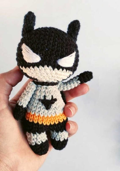 Crochet Batman Amigurumi Pattern PDF | DIY Toy Tutorial | Instant Download | Fun Crocheting Project for Superhero Fans Doll Making