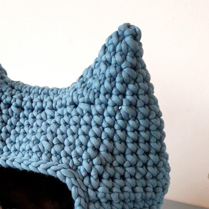 Crochet Cat House Pattern PDF - DIY Cozy Cat Bed Design, Easy to Follow Instructions for Beginners & Cat Lovers