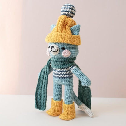 Free Crochet Mr Cat Amigurumi Pattern PDF - Cute Cat Toy Pattern, DIY Amigurumi Kit, Instant Download, Craft Project for Cat Lovers Doll Making