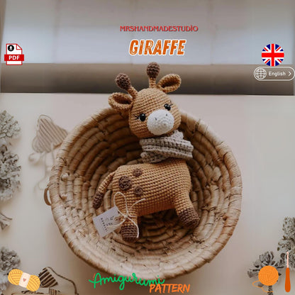 Free Crochet Giraffe Amigurumi Pattern PDF | Fun & Easy DIY Toy Pattern for Beginners  Kids Doll Making