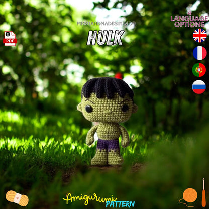 Crochet Avengers Characters Set Amigurumi Pattern PDF - DIY Doll Patterns & Instructions for Marvel Fans